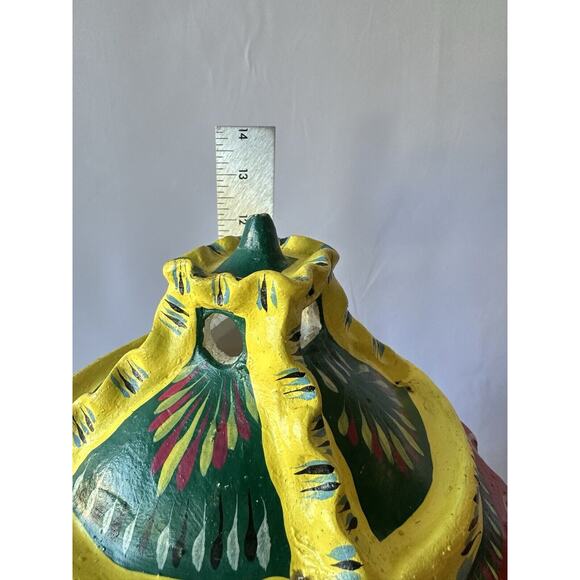 Gerardo Ortega Signed Carousel Vintage Mexican Folk Art Pottery - Picture 14 of 16